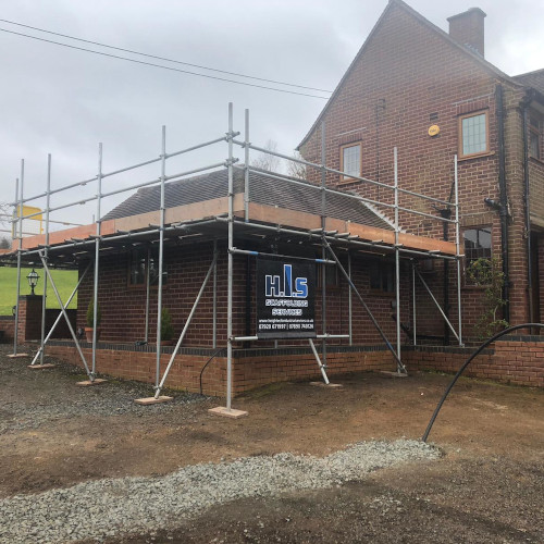 Building Extension with Heightech Scaffolding